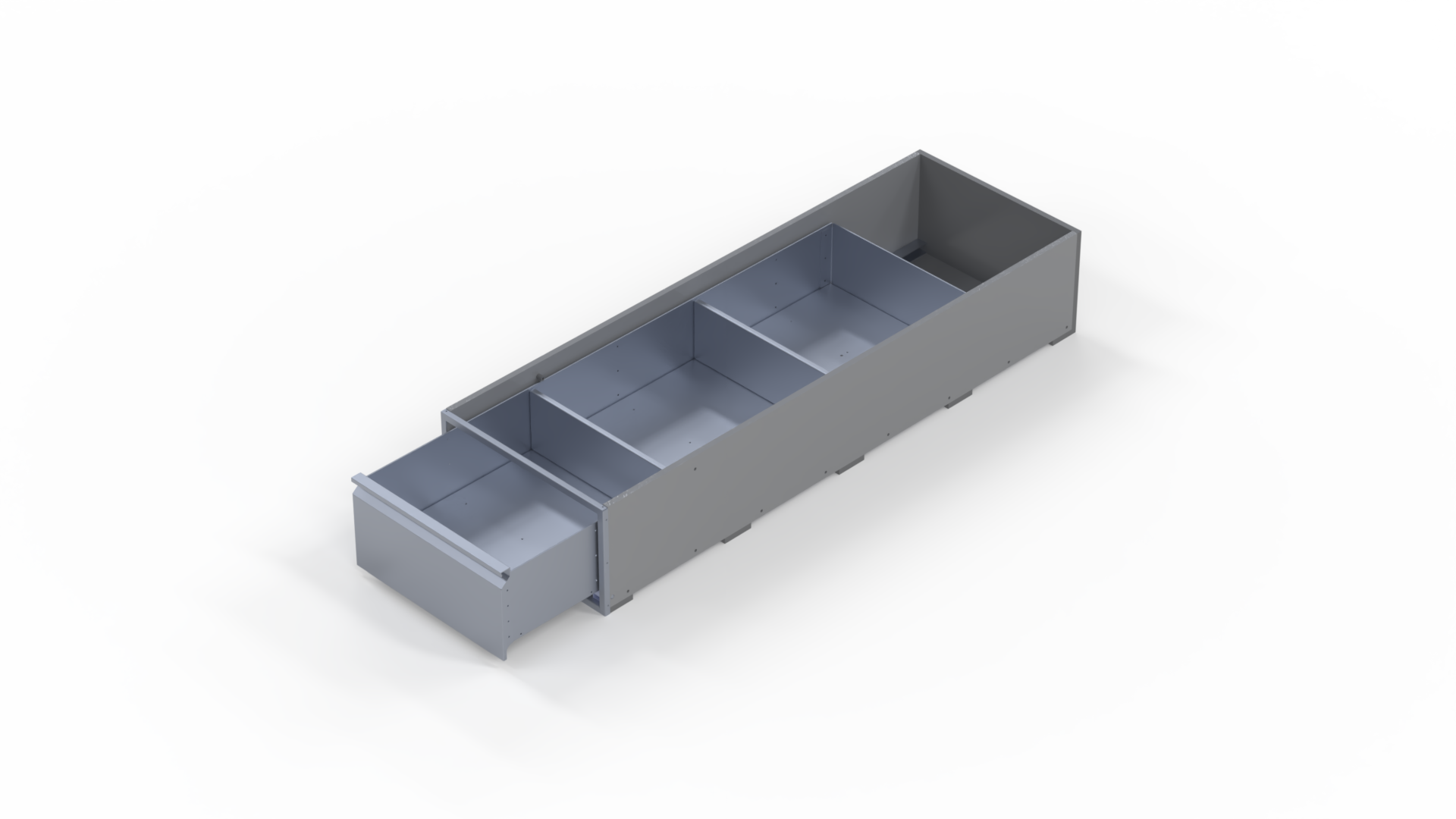 INVANTEQ Vloerlade Enkel Middel | 1540 x 500 x 260 mm - Afbeelding 4