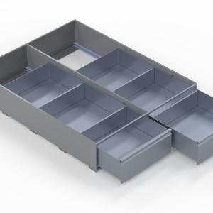 INVANTEQ Vloerlade Dubbel Middel | 1540 x 600 x 260 mm