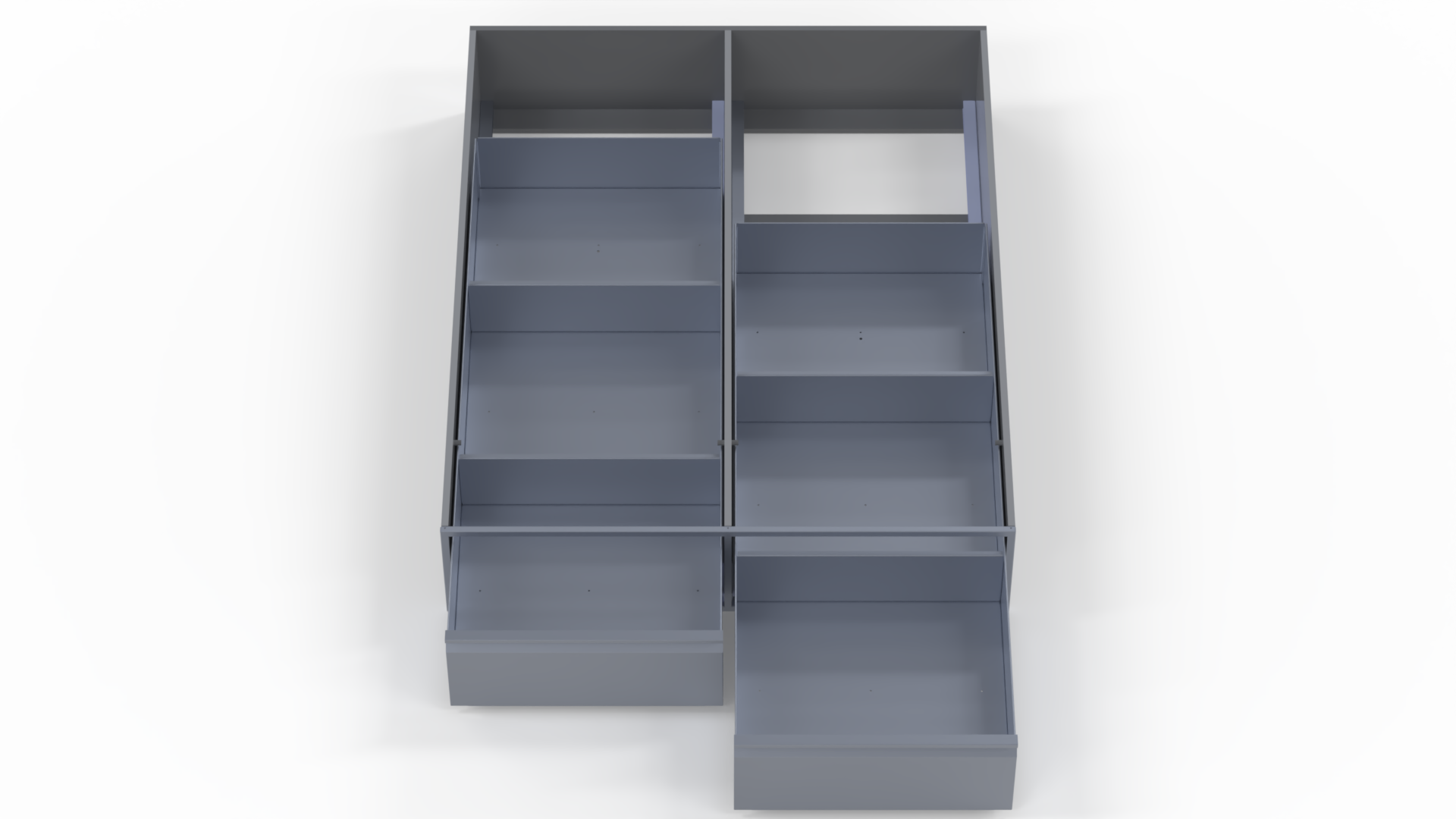 INVANTEQ Vloerlade Dubbel Middel | 1540 x 600 x 260 mm - Afbeelding 4