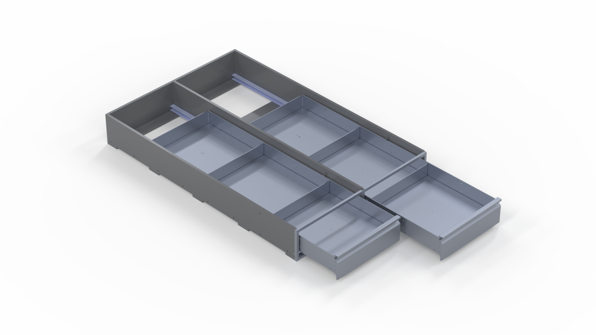 INVANTEQ Vloerlade Dubbel Laag | 1540 x 500 x 180 mm