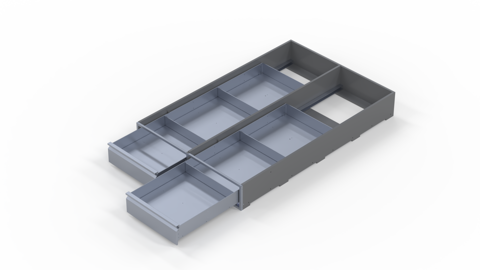 INVANTEQ Vloerlade Dubbel Laag | 1540 x 500 x 180 mm - Afbeelding 2