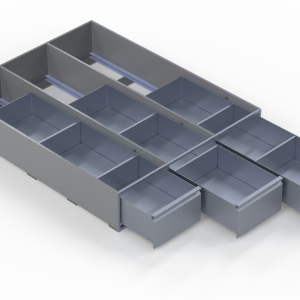 INVANTEQ Vloerlade Triple Middel | 1540 x 400 x 260 mm