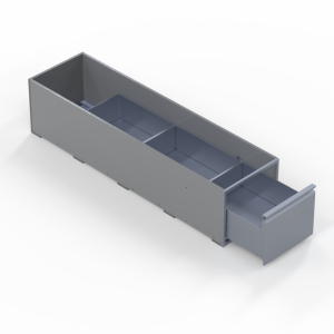 INVANTEQ Vloerlade Enkel Hoog | 1540 x 400 x 340 mm