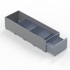 INVANTEQ Vloerlade Enkel Hoog | 1540 x 500 x 340 mm