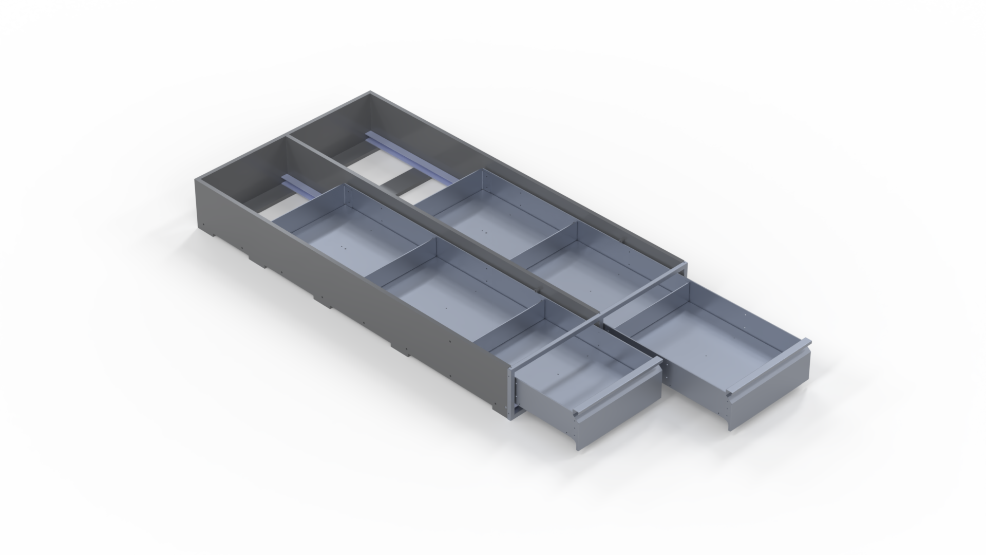INVANTEQ Vloerlade Dubbel Laag | 1540 x 400 x 180 mm