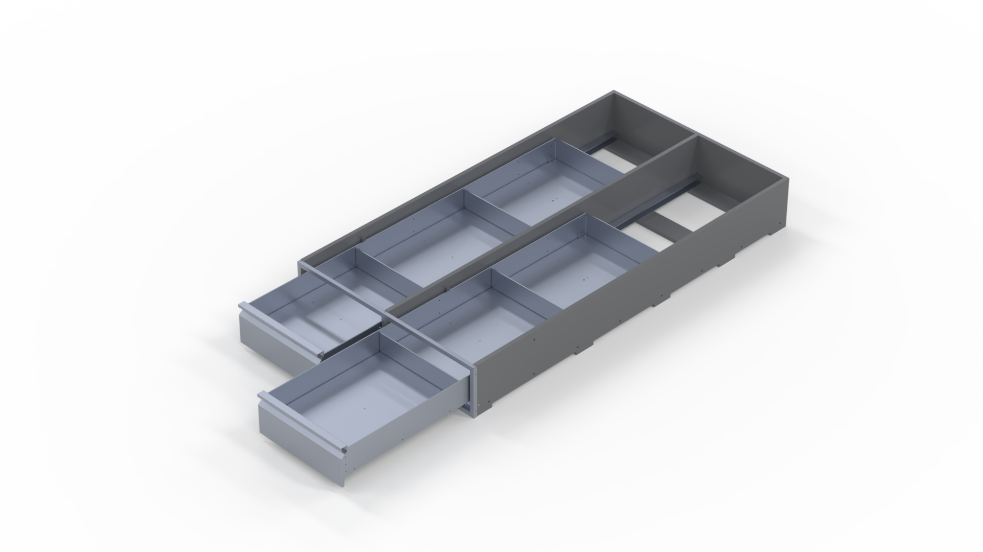 INVANTEQ Vloerlade Dubbel Laag | 1540 x 400 x 180 mm - Afbeelding 2