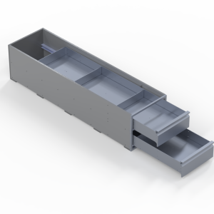 INVANTEQ Vloerlade Dubbel Hoog | 1540 x 400 x 340 mm
