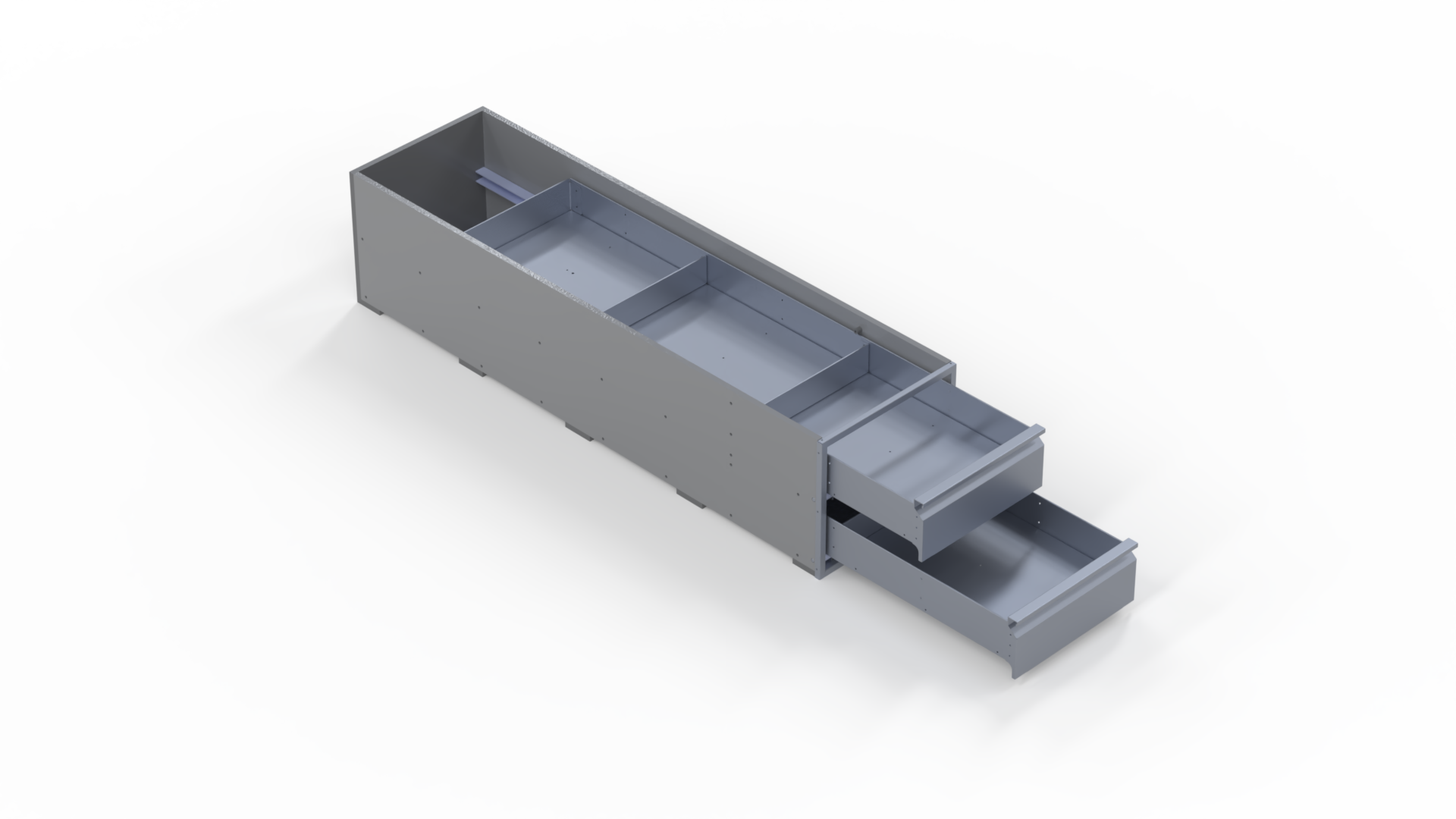 INVANTEQ Vloerlade Dubbel Hoog | 1540 x 400 x 340 mm