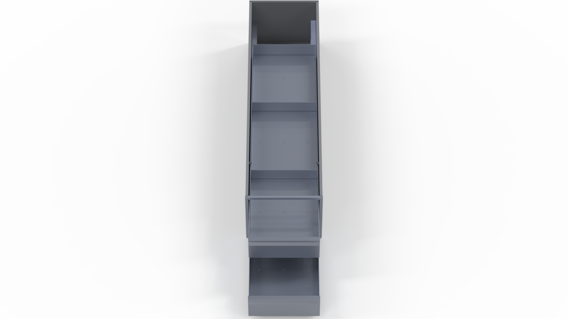 INVANTEQ Vloerlade Dubbel Hoog | 1540 x 400 x 340 mm - Afbeelding 4