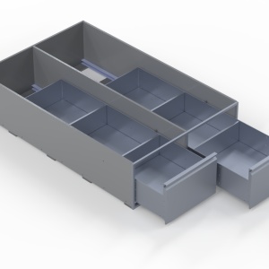 INVANTEQ Vloerlade Dubbel Hoog | 1540 x 500 x 340 mm