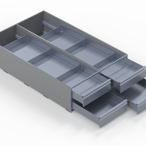 INVANTEQ Vloerlade Quadruple Hoog | 1540 x 500 x 340 mm